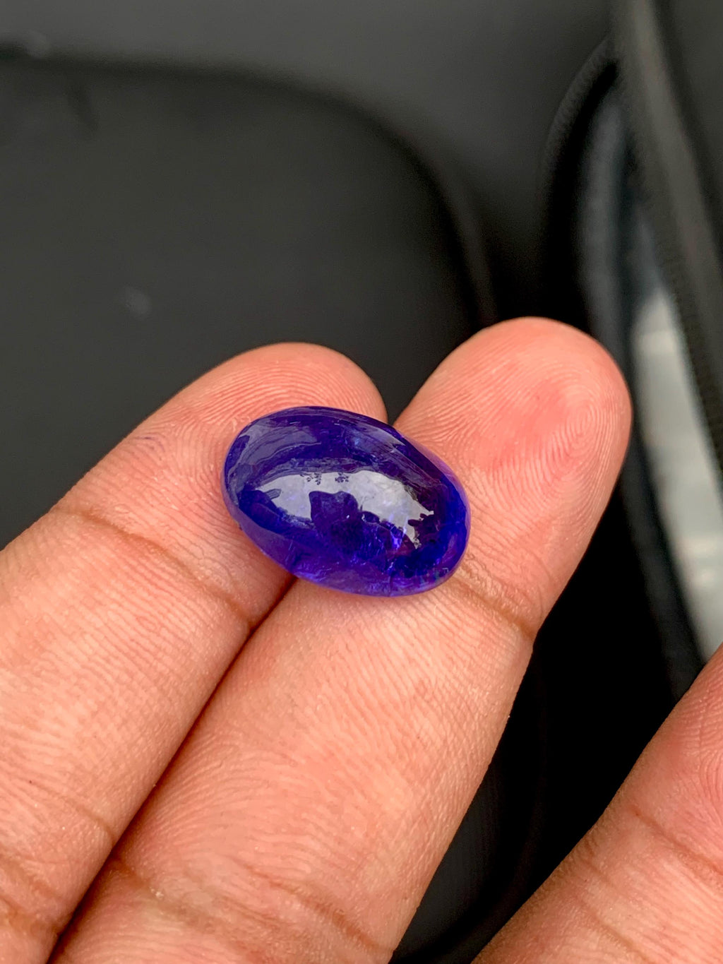 AAA Tanzanite Cabochon: 14.65 Carat Loose Gemstone - December Birthstone