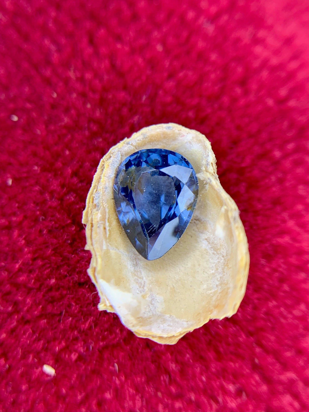 Royal Blue Spinel Gemstone: Pear Shape Faceted Loose Stone, 1.65 CT