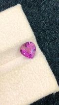 0.90 Carat Pear Cut Purple Pink Sapphire: Loose Gemstone, Ceylon Origin