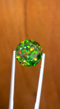 Chrome Sphene 5.85ct Round Cut Loose Gemstone from Pakistan