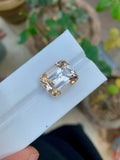 Yellow Cushion Cut Topaz Gemstone: Natural Faceted Stone, 21.70 CT
