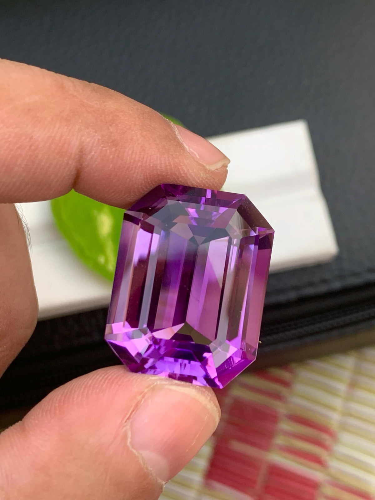 Cushion Cut Amethyst Gemstone: Natural Purple Loose Gem (40.85 Carats)