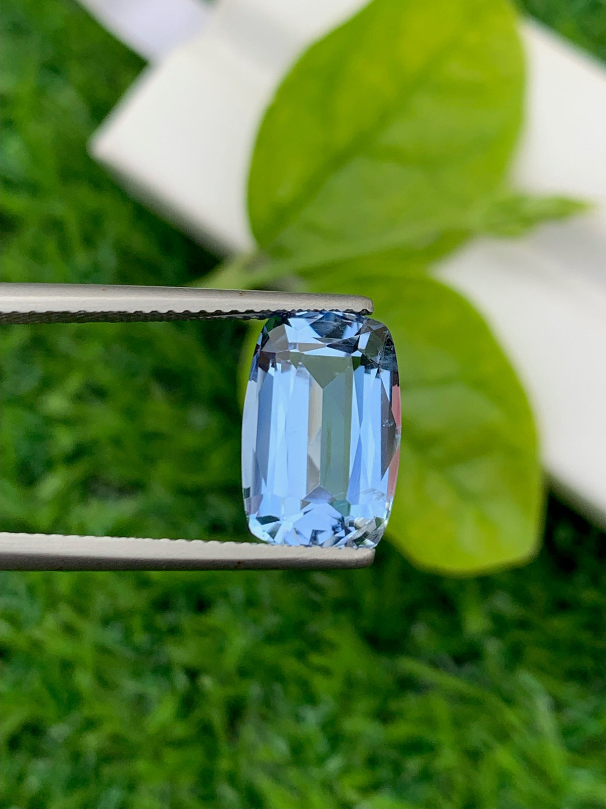 Santa Maria Aquamarine Gemstone: 5.40 CT Deep Blue Cushion Cut Stone