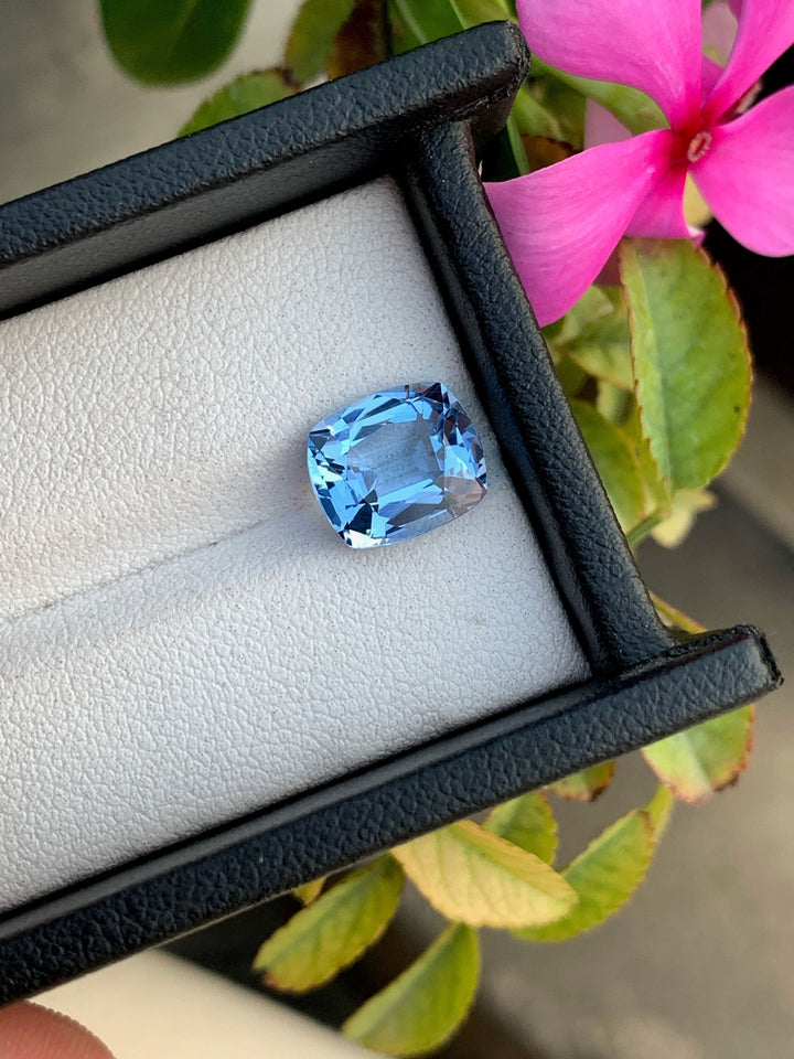 Santa Maria Blue Aquamarine Gemstone: Cushion Cut, 2.45 Carats
