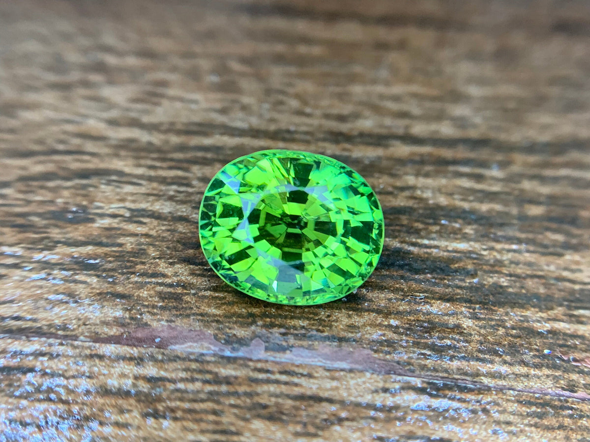 Mint Green Tourmaline Ring Stone: Faceted Oval Gemstone, 5.05 CT