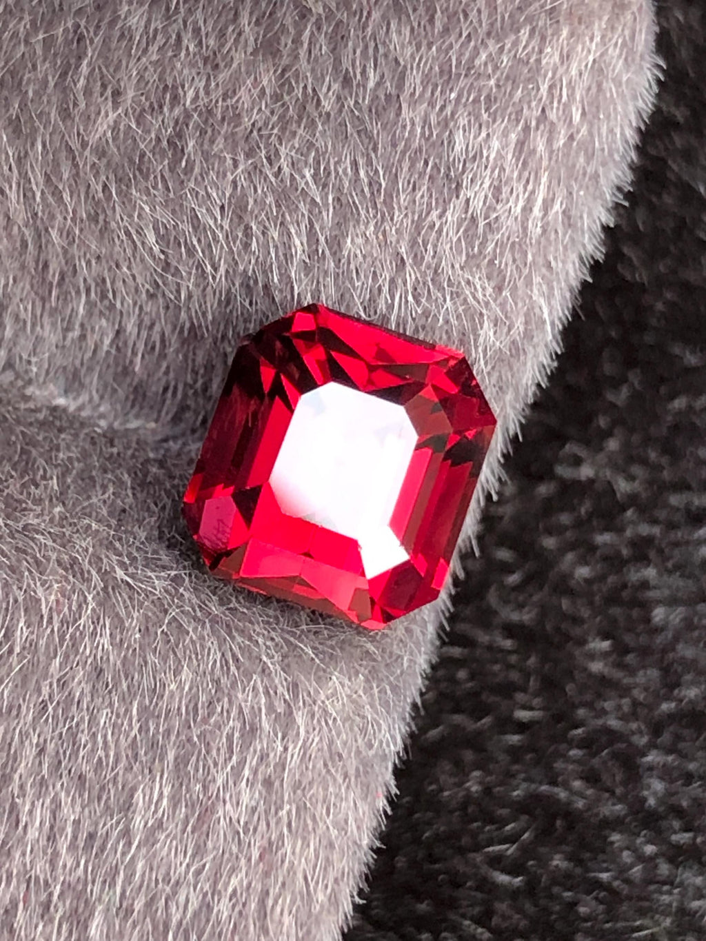 Rhodolite Garnet 3.05ct Emerald Cut Tanzania Gemstone