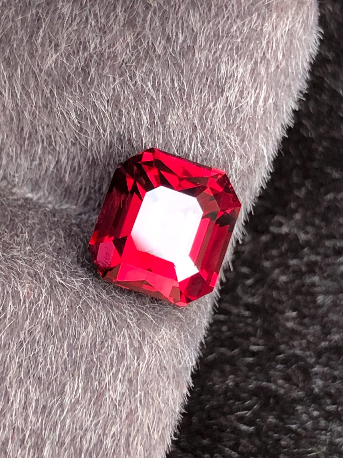 Rhodolite Garnet 3.05ct Emerald Cut Tanzania Gemstone