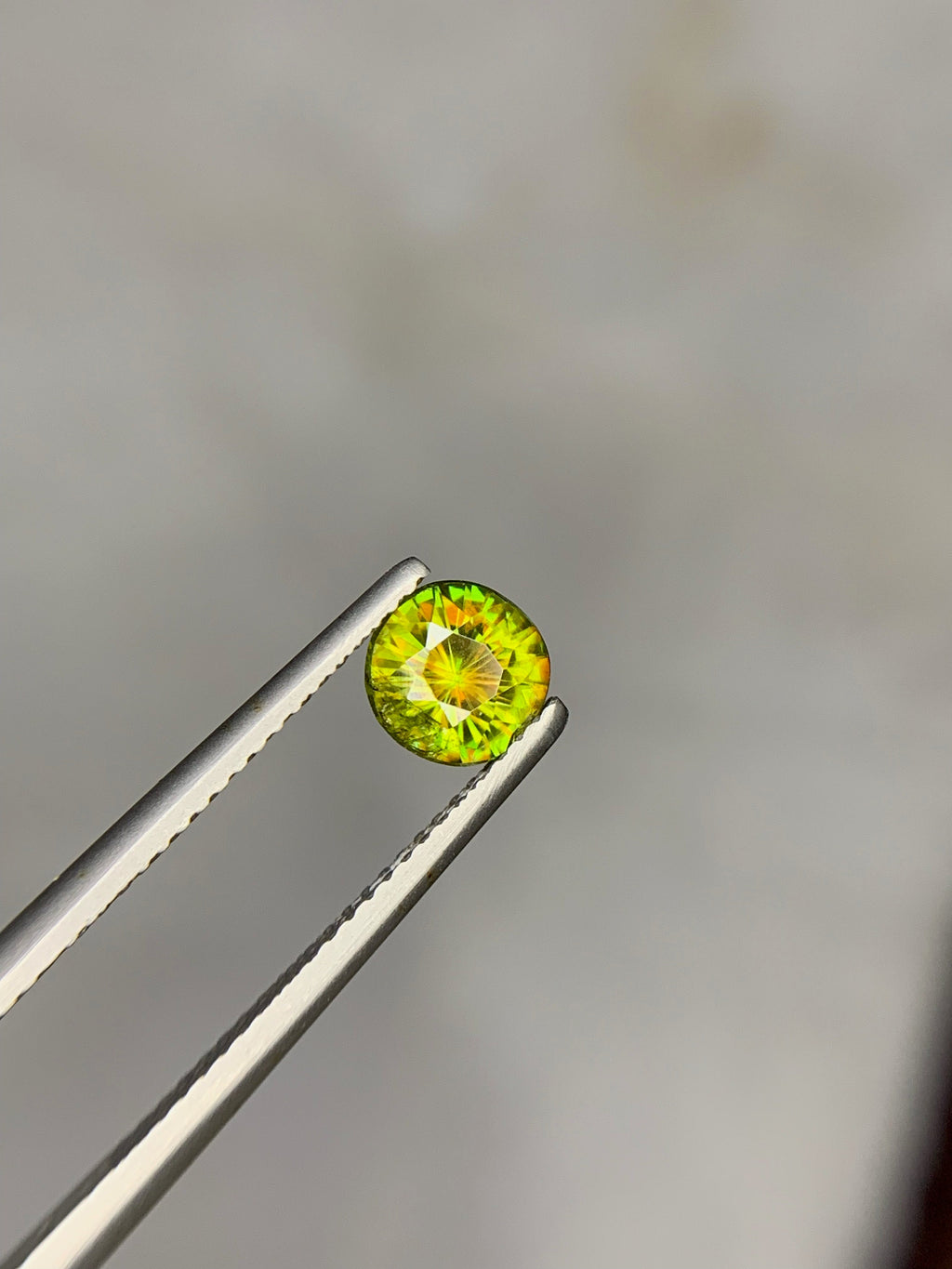 1.05 Carat Natural Chrome Sphene Gemstone: Nugget Green Sparkle