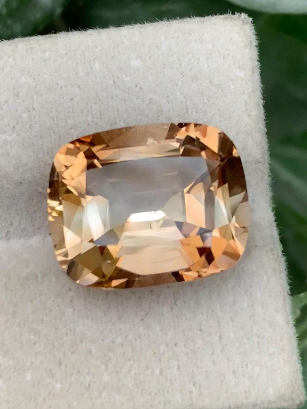 Champagne Topaz 12.70ct - Cushion Cut - Skardu Pakistan