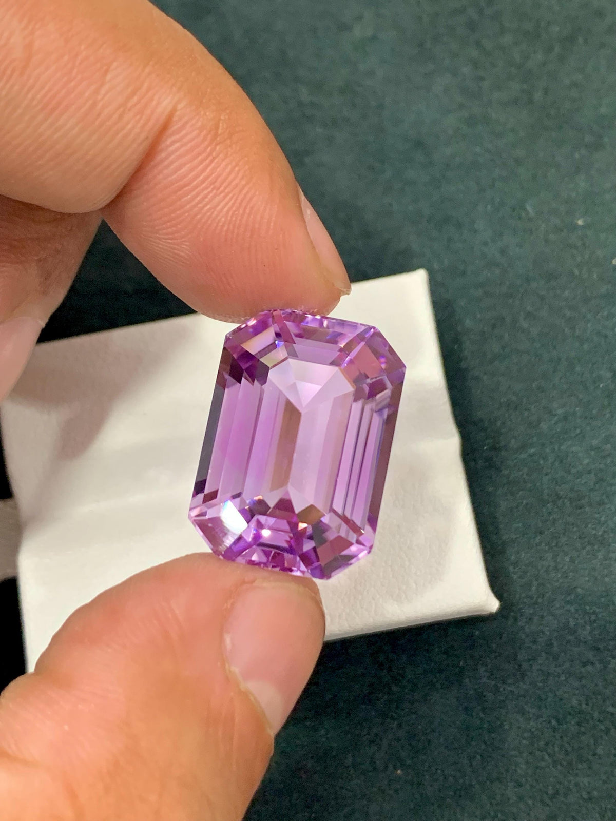Pink Kunzite 33.80ct Octagonal Emerald Cut Gem – Sparkling Afghan Gemstone