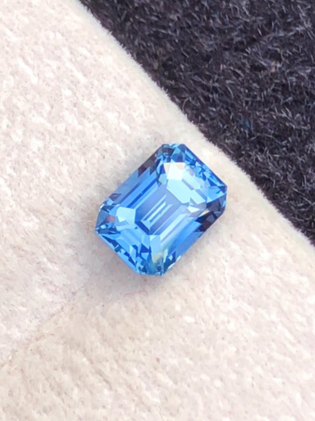 Cobalt Spinel 1.61 ct Emerald Cut Tanzanian – Vivid Blue Certified Gemstone