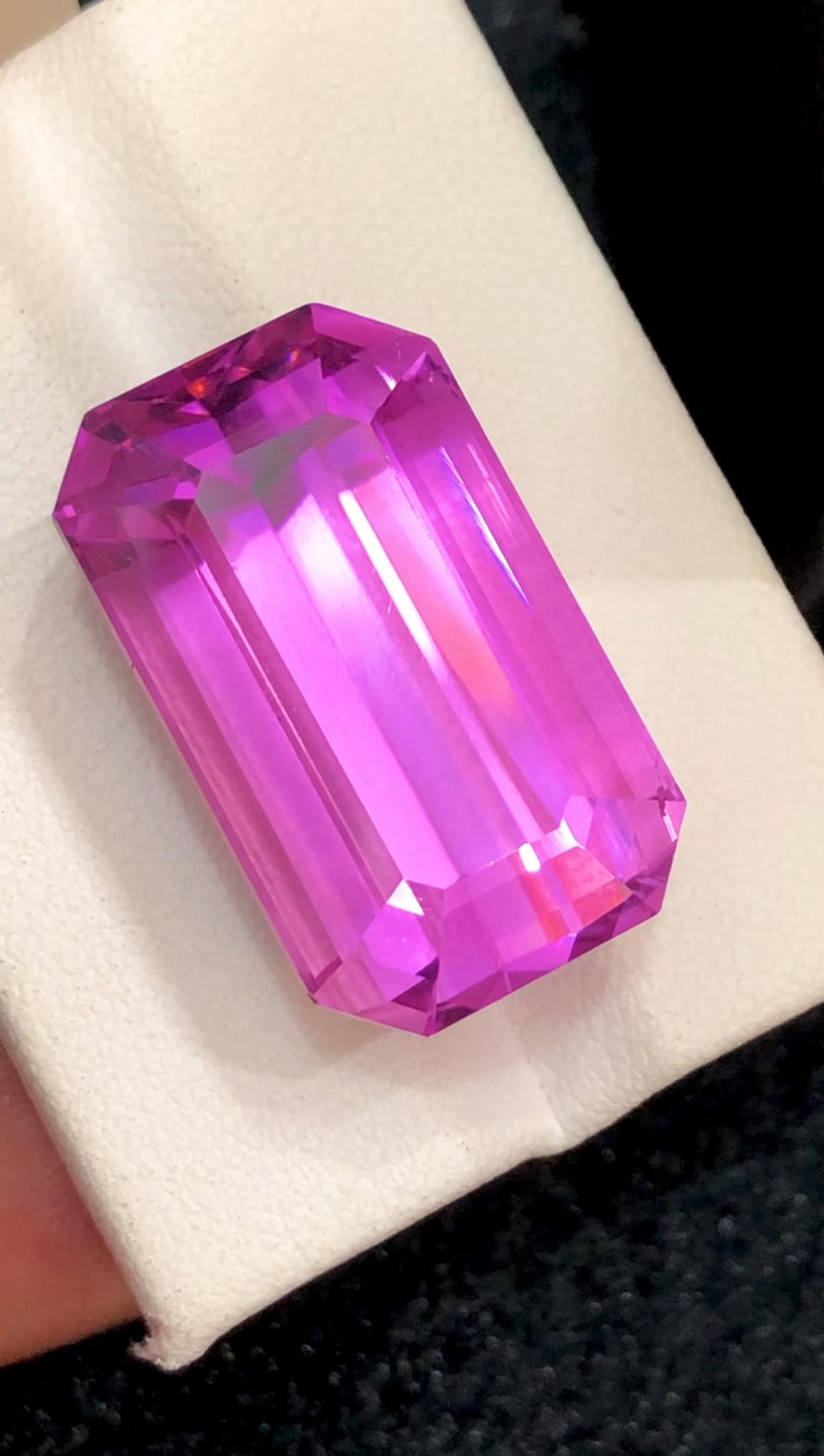 Pink Kunzite Emerald Cut – 46 Carats from Afghanistan