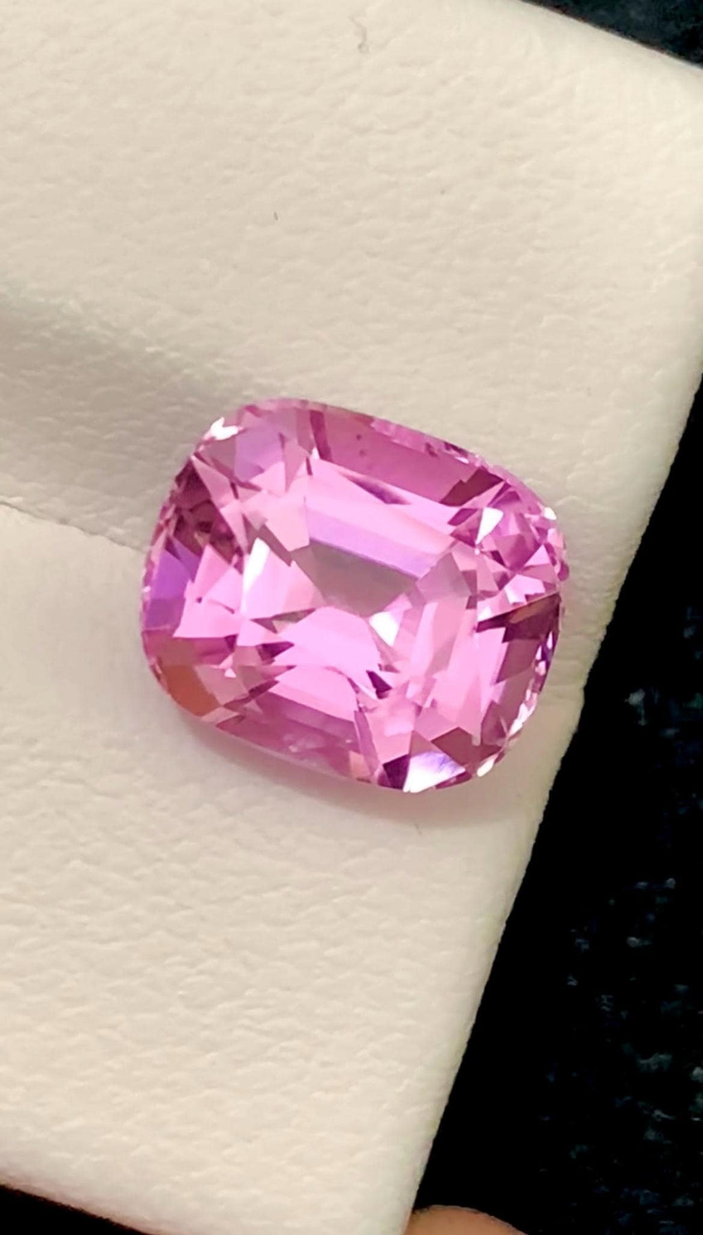 Pink Kunzite Gemstone: 4.95 CT Faceted Cushion Cut From Nuristan Afghanistan