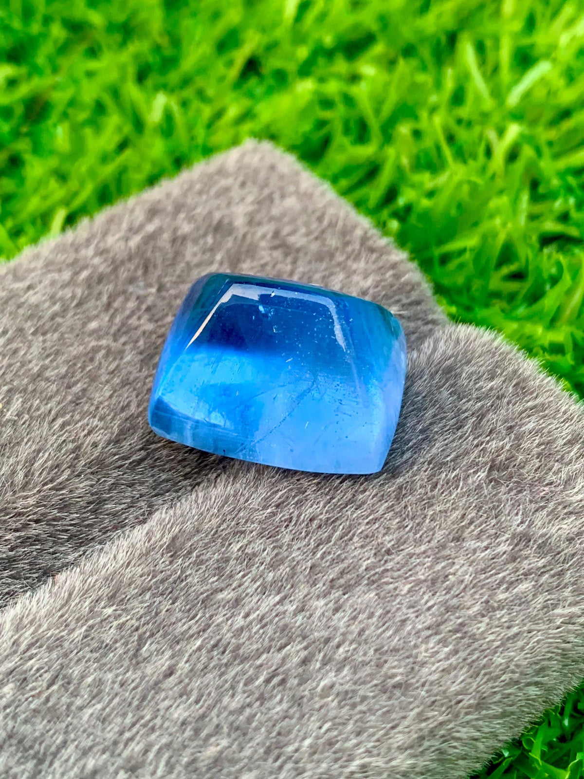 24.20 ct Aquamarine Cabochon: Skardu Pakistan Blue Beryl Gemstone