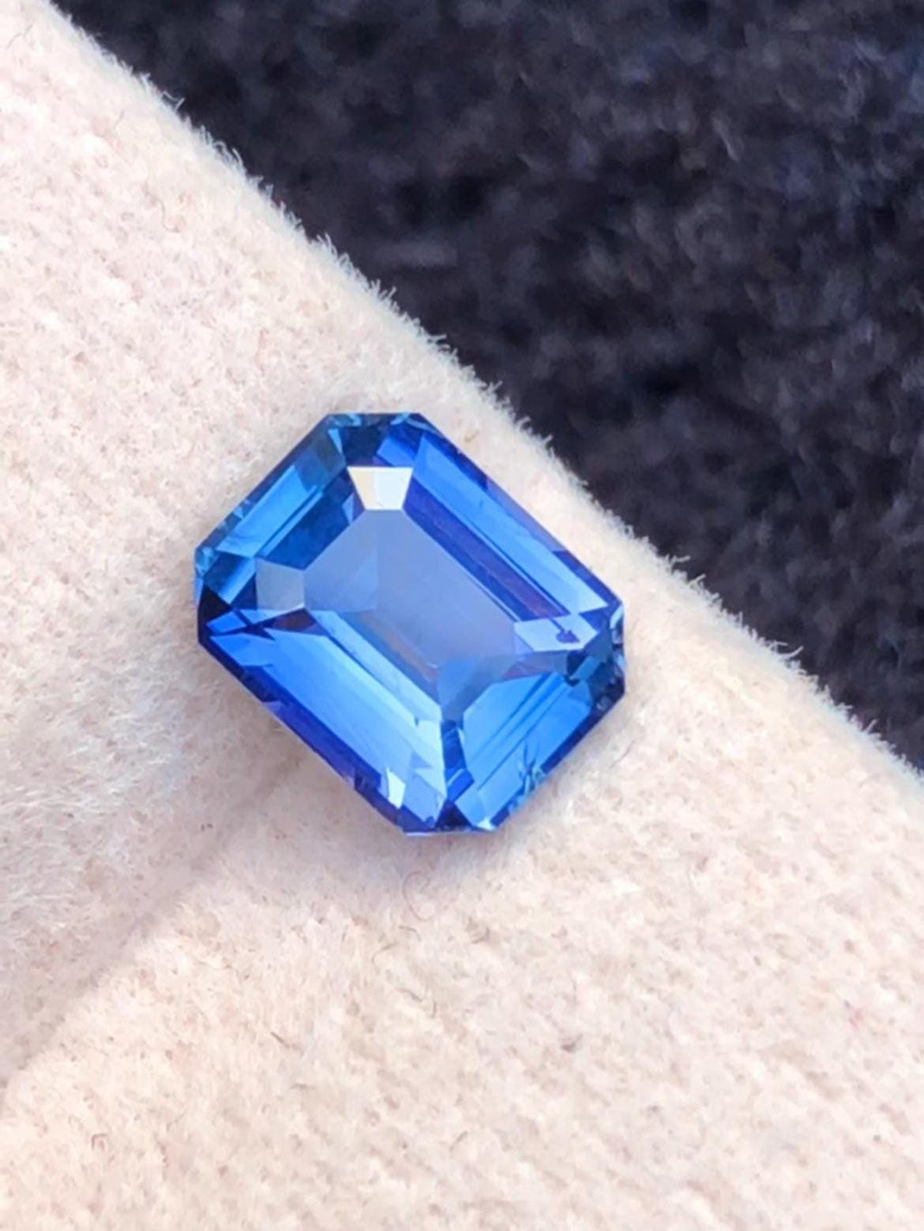 Blue Sapphire 1.14ct Emerald Octagonal Cut Madagascar