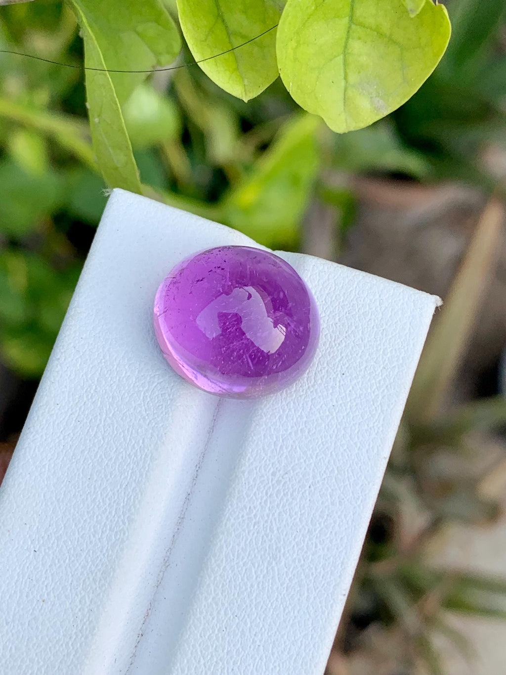 Magenta Pink Kunzite Cabochon: 25.95 CT Oval Gemstone
