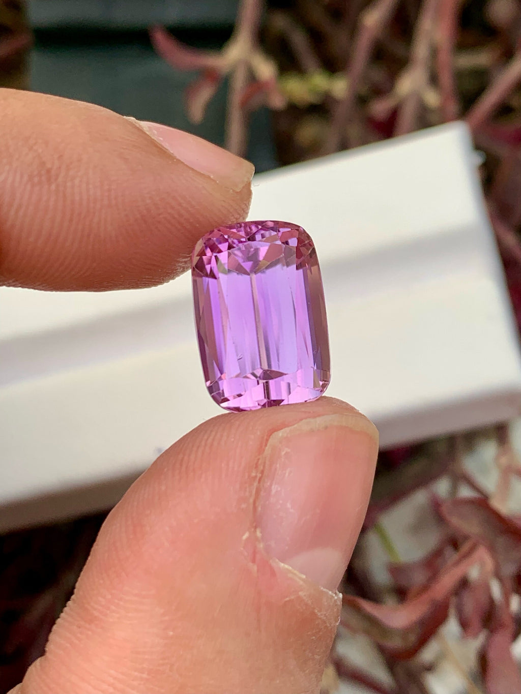 natural Pink Kunzite Gemstone For Jewelry, Faceted Kunzite Stone, 11.25 CT