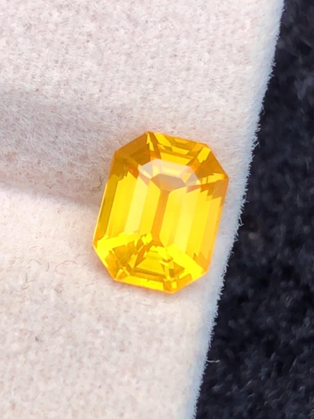 Yellow Sapphire 1.05ct Emerald Octagonal Cut Madagascar