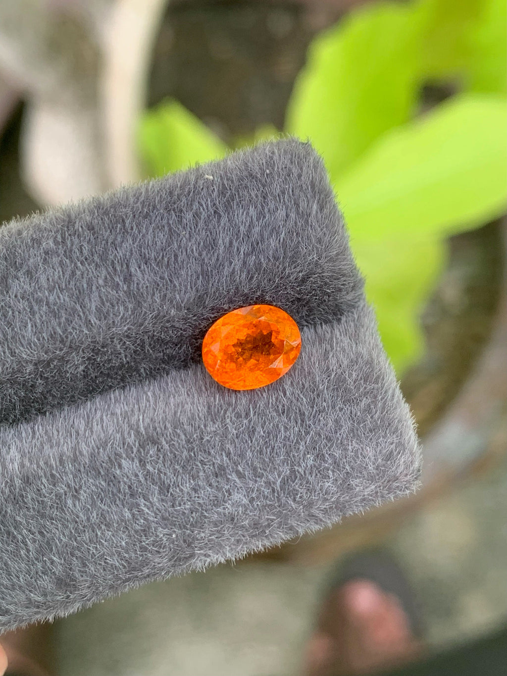 Natural Fanta Garnet Gemstone: Oval Cut, 3.60 CT, January Birthstone