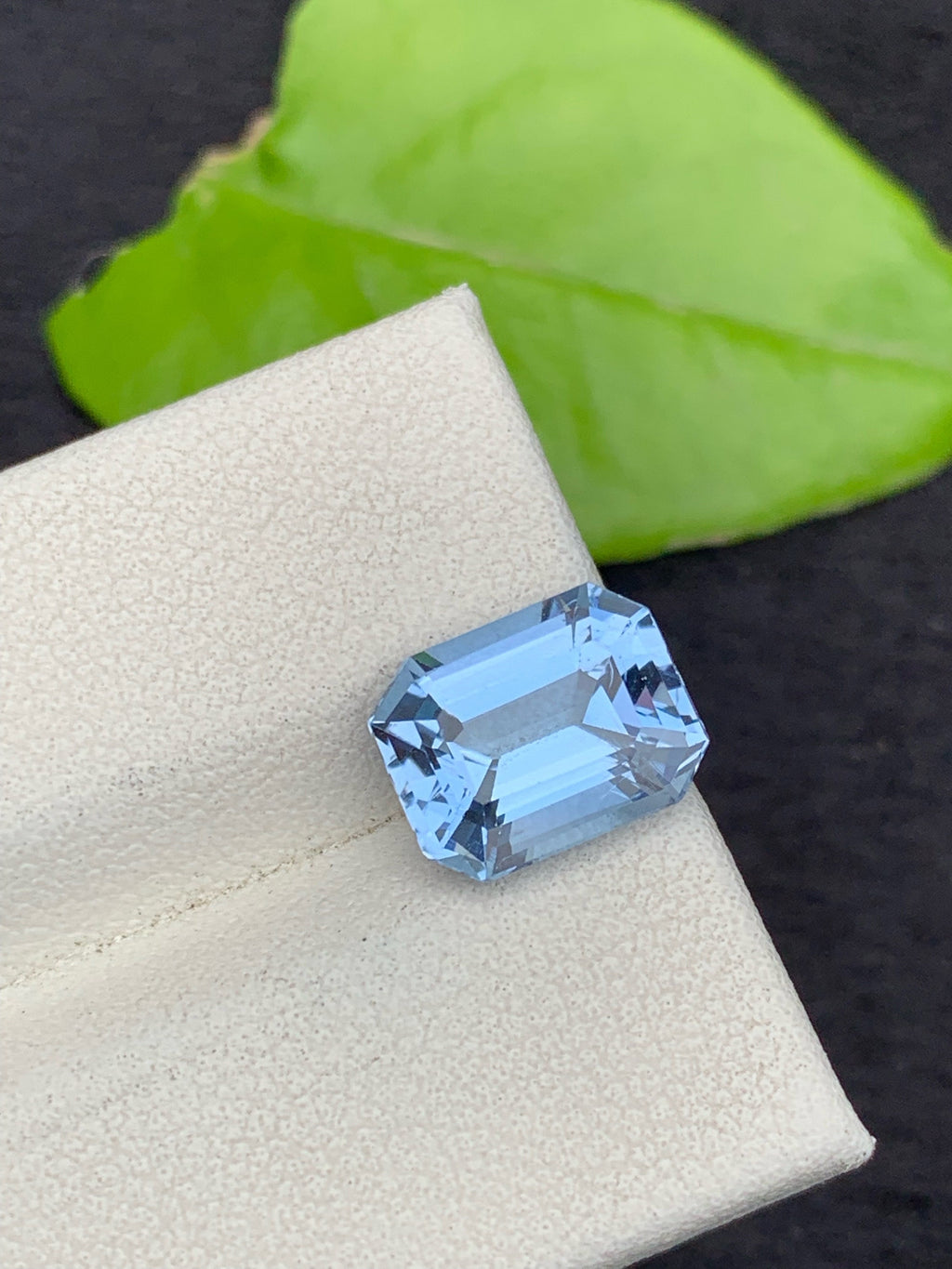 Santa Maria Blue Aquamarine Gemstone, Emerald Cut Beryl, 3.30 Carats