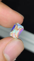 Rainbow Moonstone Gemstone: Emerald Cut, VVS Clarity, Madagascar Origin