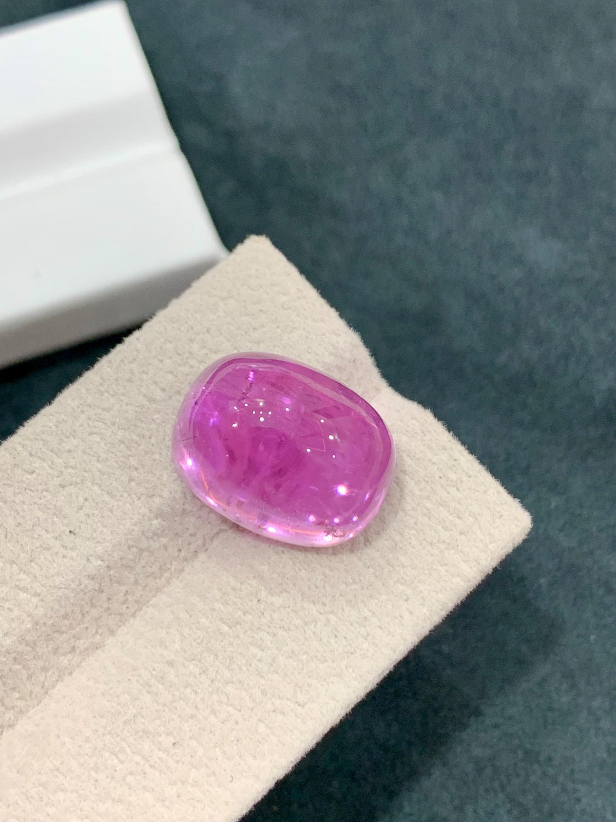 Pink Kunzite 20.35ct Cabochon Gemstone | Ovalish Shape from Afghanistan