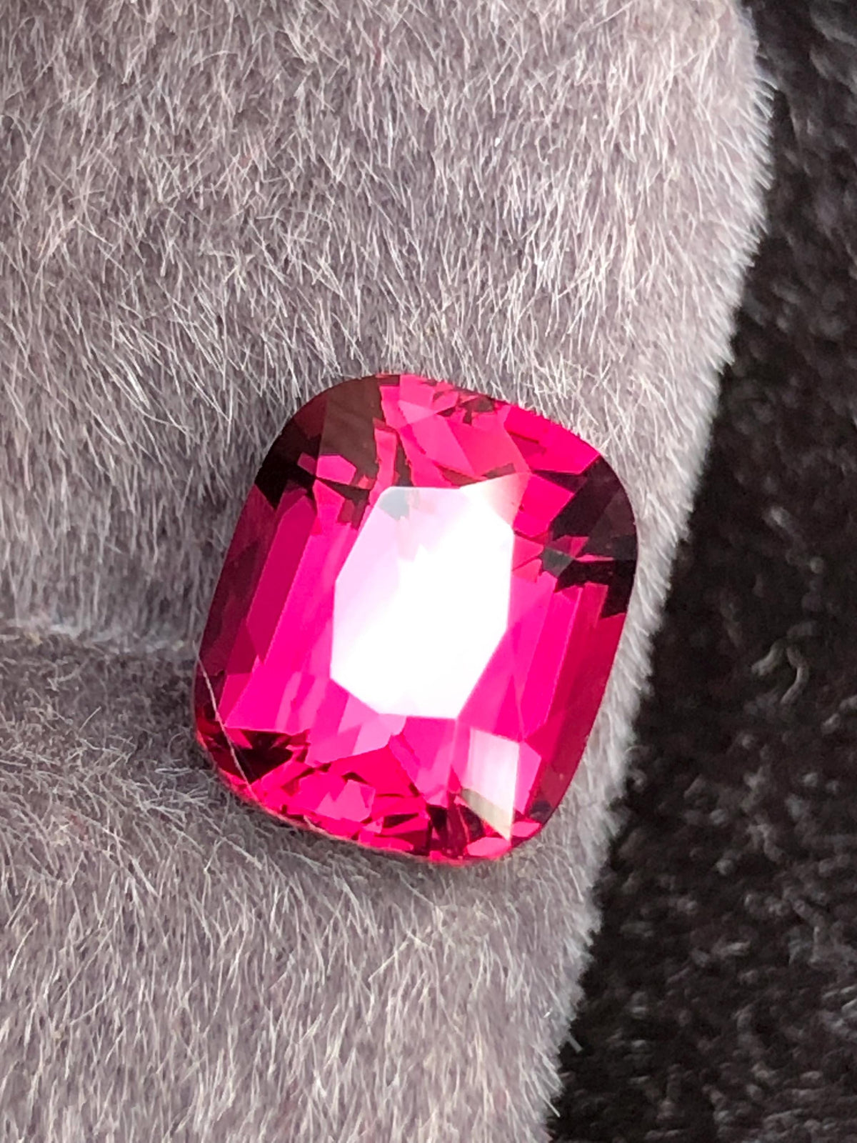 Rhodolite Garnet Cushion 3.76 ct From Tanga Mine Tanzania