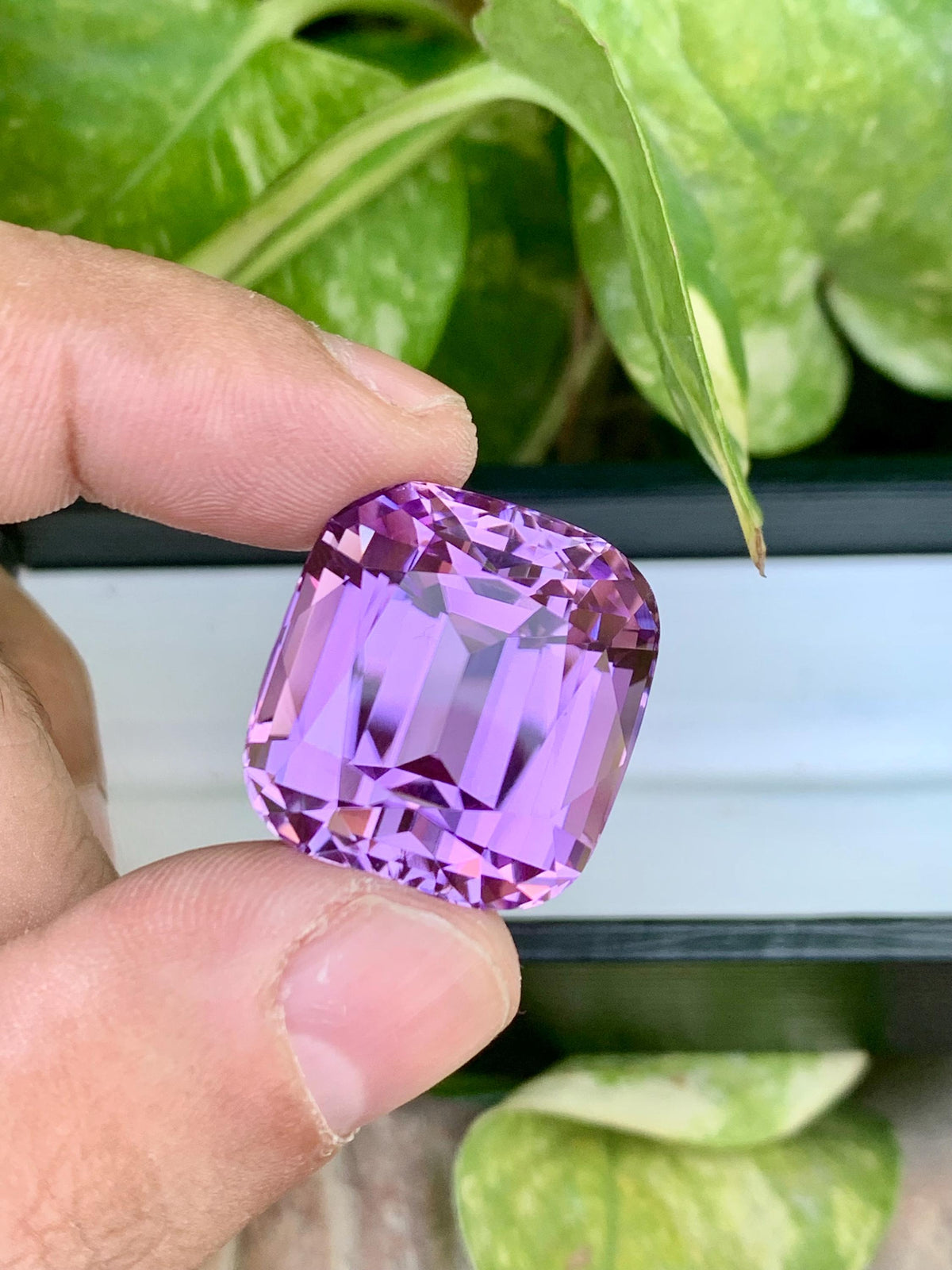 Natural Pink Kunzite Gemstone: 62.65 CT VVS Cushion Cut