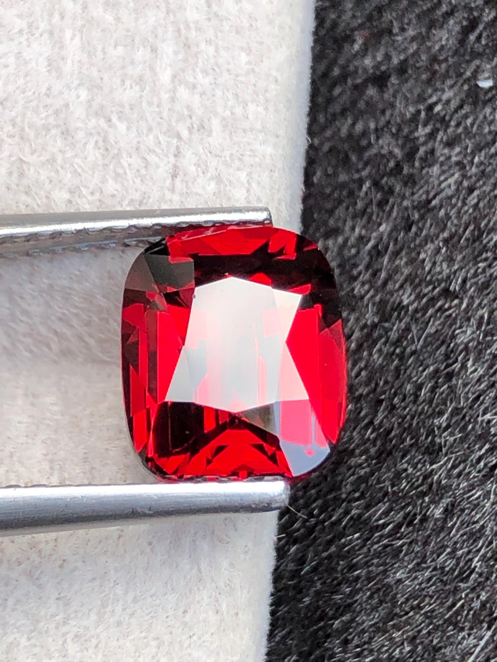 Rhodolite Garnet 3.13ct Cushion Cut Raspberry Pink from Tanzania