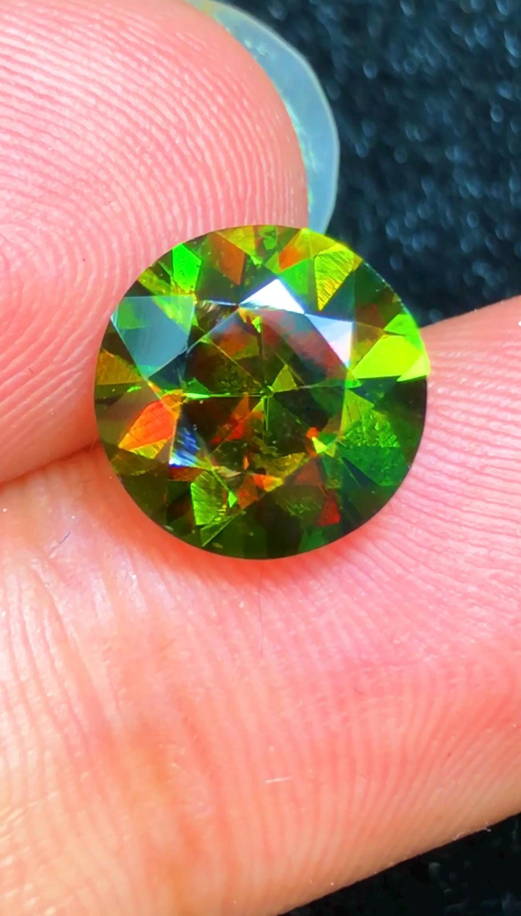 Sphene Titanite 3.90 ct Oval Cut Green Gemstone from Skardu Pakistan