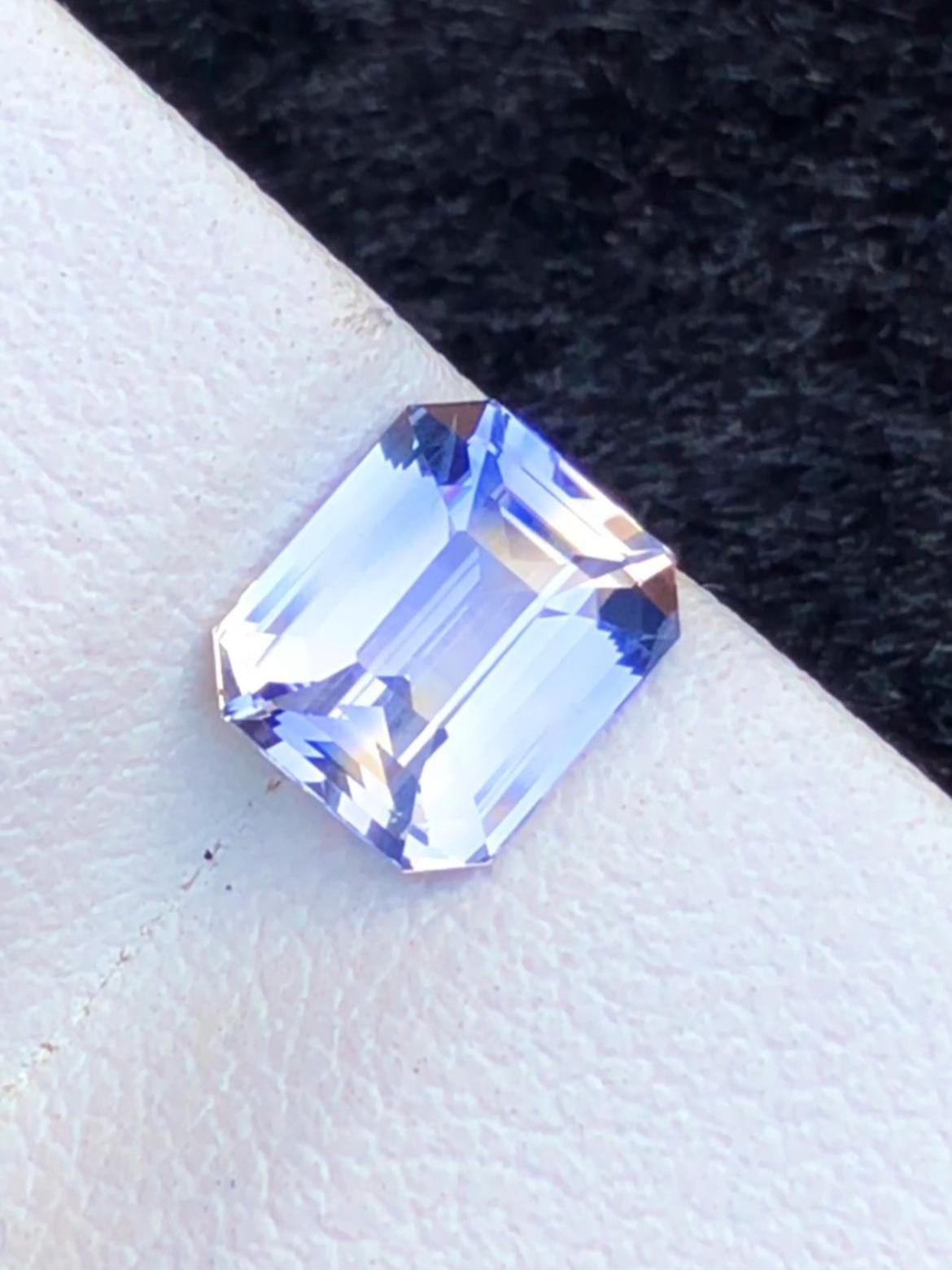 Violet-Blue Sapphire 2.05ct Emerald Cut • Sri Lanka