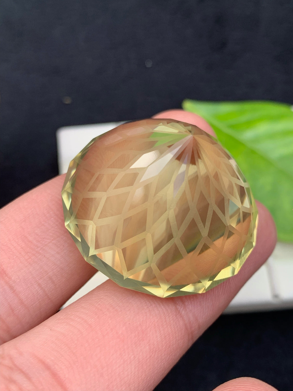 Flower Cut Yellow Citrine Gemstone: Natural Loose Stone, 131.75 CT