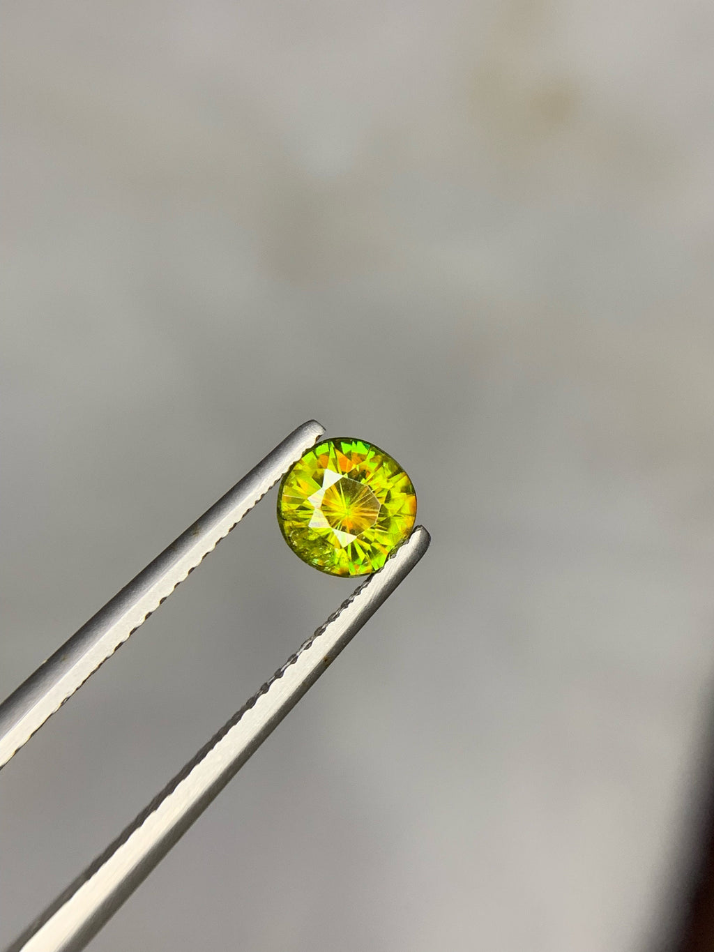 1.05 Carat Natural Chrome Sphene Gemstone: Nugget Green Sparkle