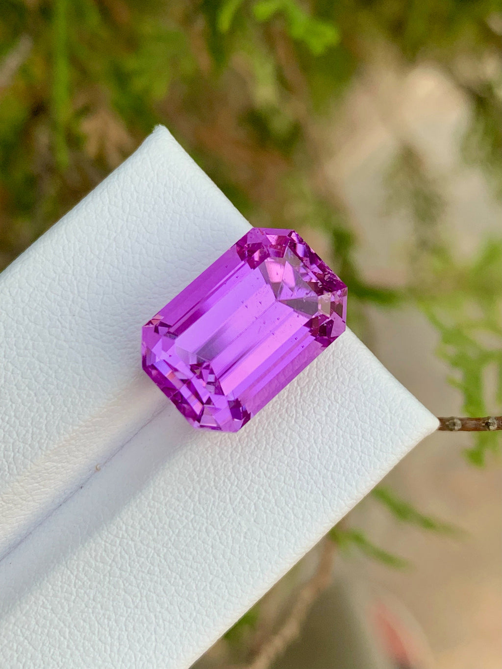 Lilac Kunzite Stone For Jewelry Making, Pink Kunzite Gemstone, 16.15 CT