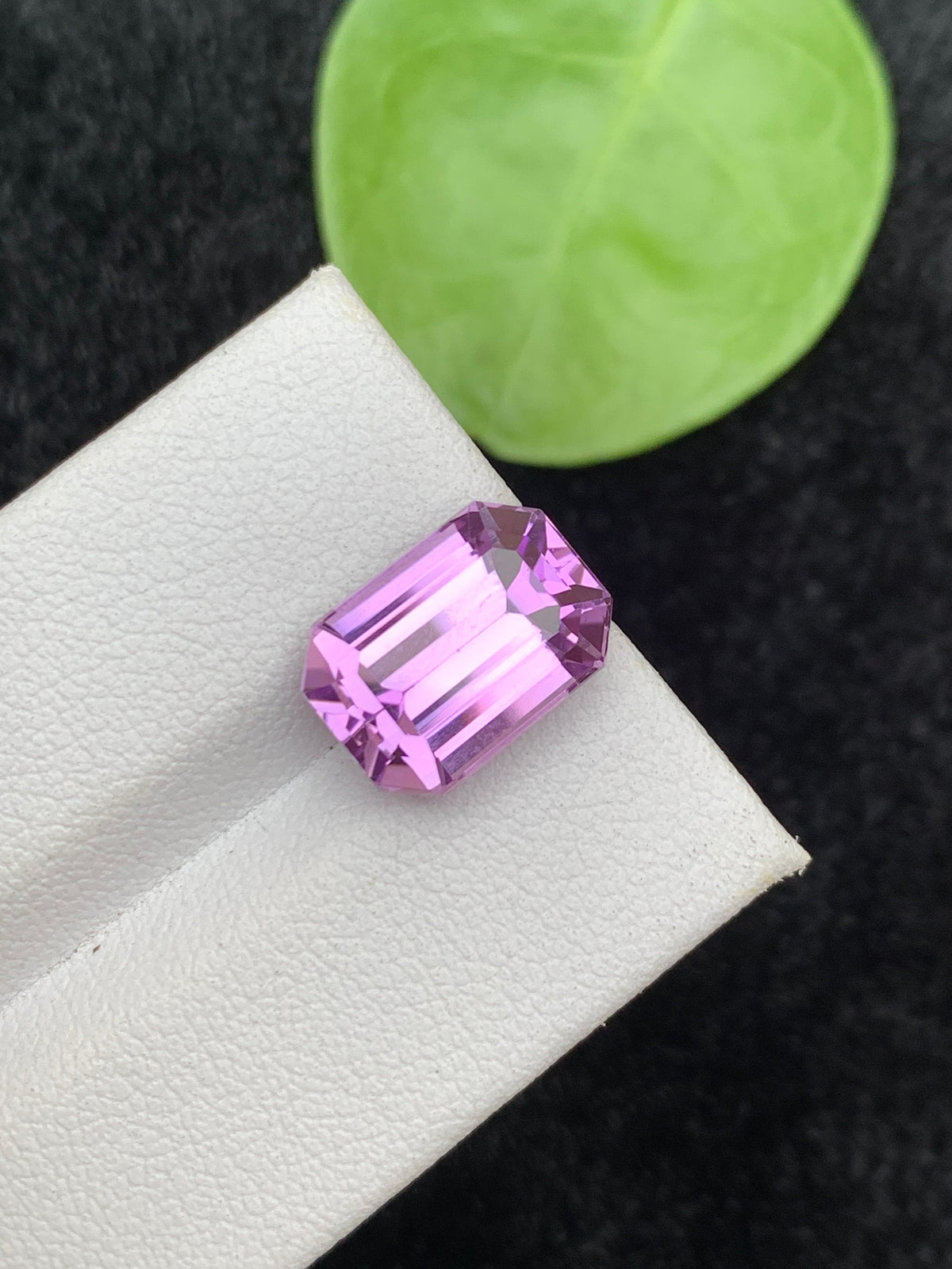Lavender Pink Kunzite Gemstone: Emerald Cut, 7.25 CT Loose Stone