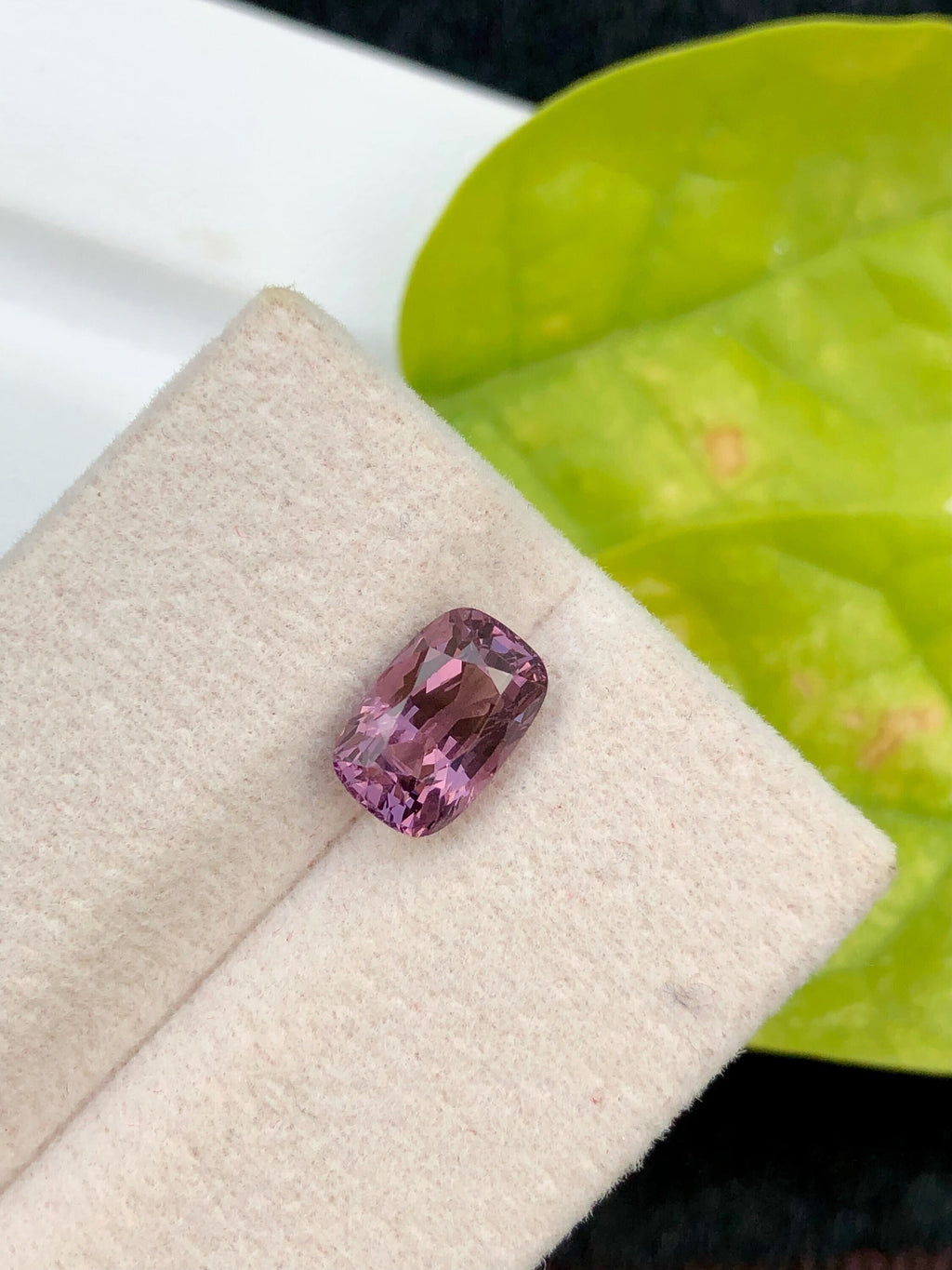 2.10 CT Purplish Pink Spinel Loose Gemstone: Cushion Cut, Afghanistan Origin