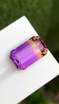 Ametrine 10.55ct Emerald Cut • Bi-Color Gemstone from Bolivia