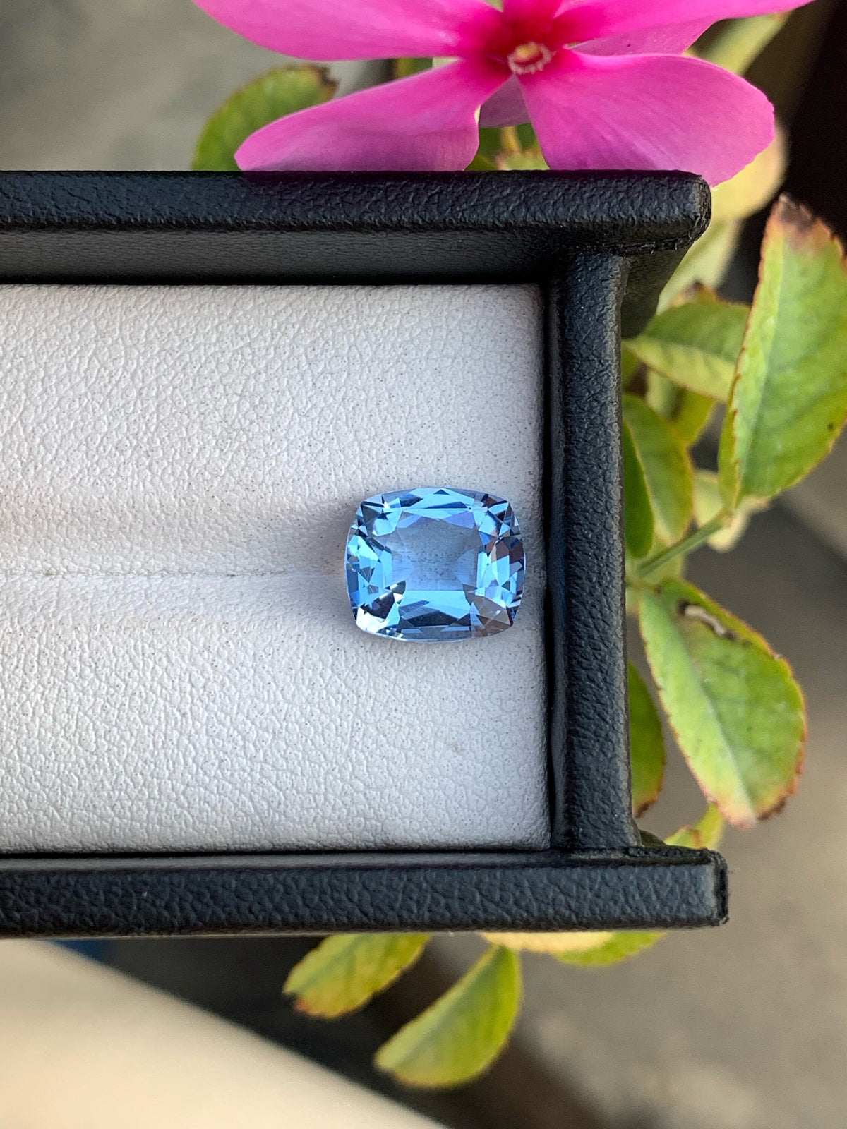 Santa Maria Blue Aquamarine Gemstone: Cushion Cut, 2.45 Carats
