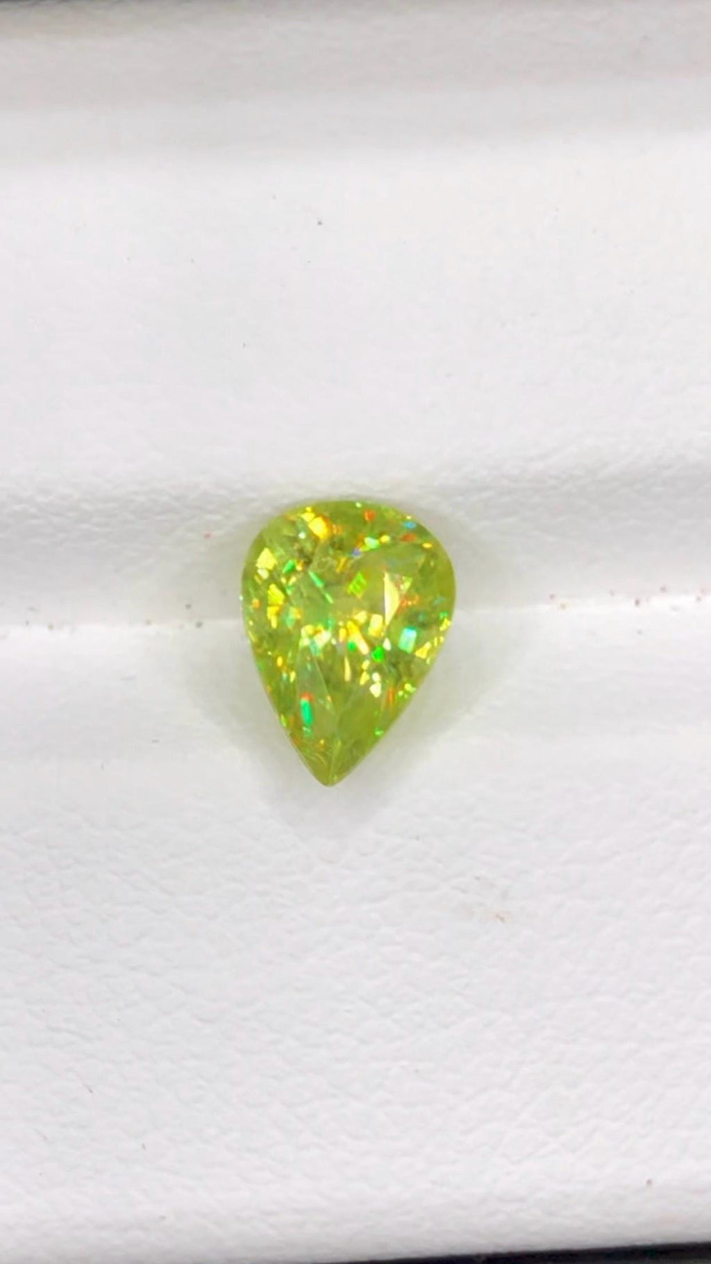 Pear Shape Sphene Gemstone: Natural Titanite, 1.60 CT