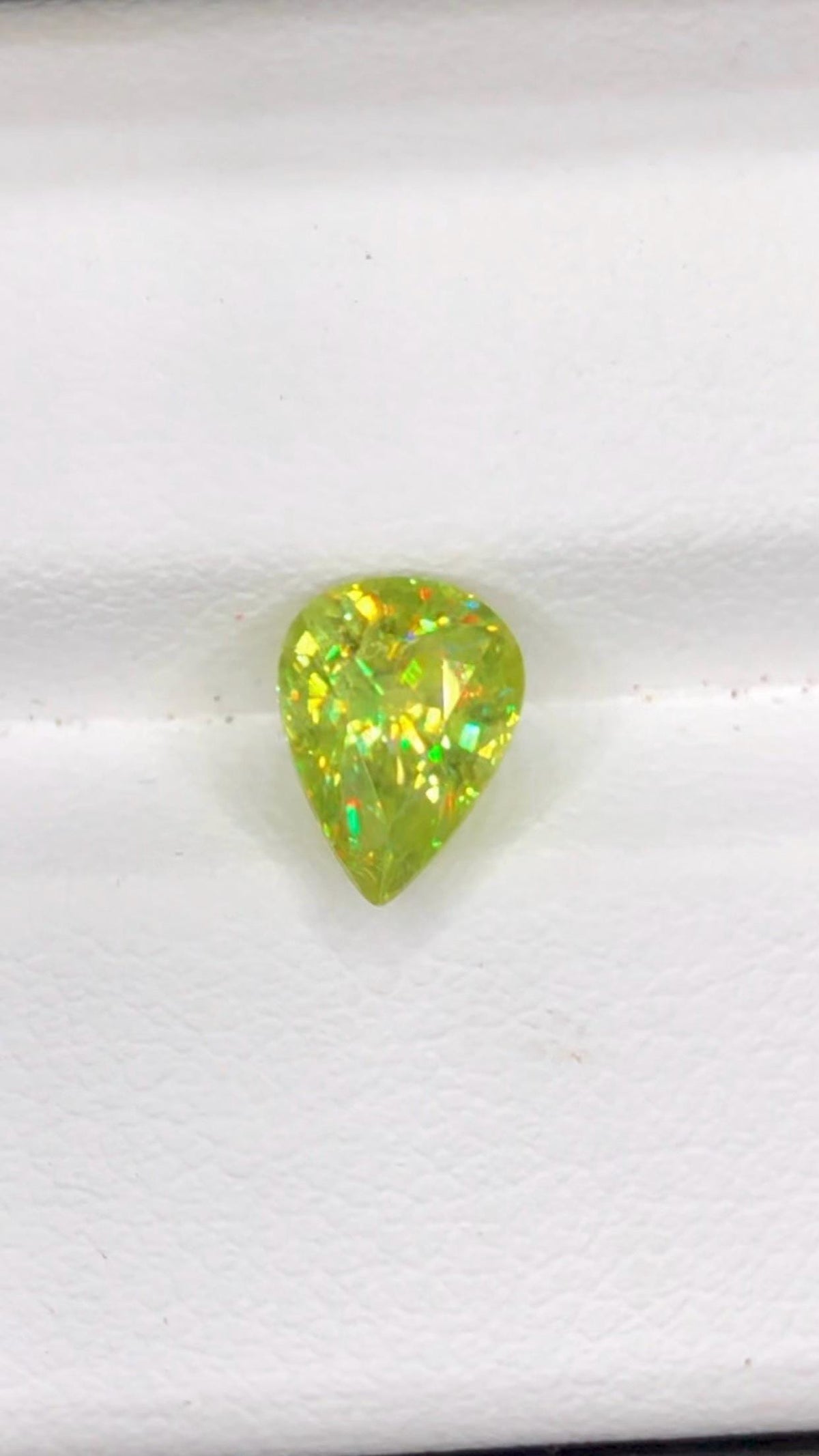 Pear Shape Sphene Gemstone: Natural Titanite, 1.60 CT