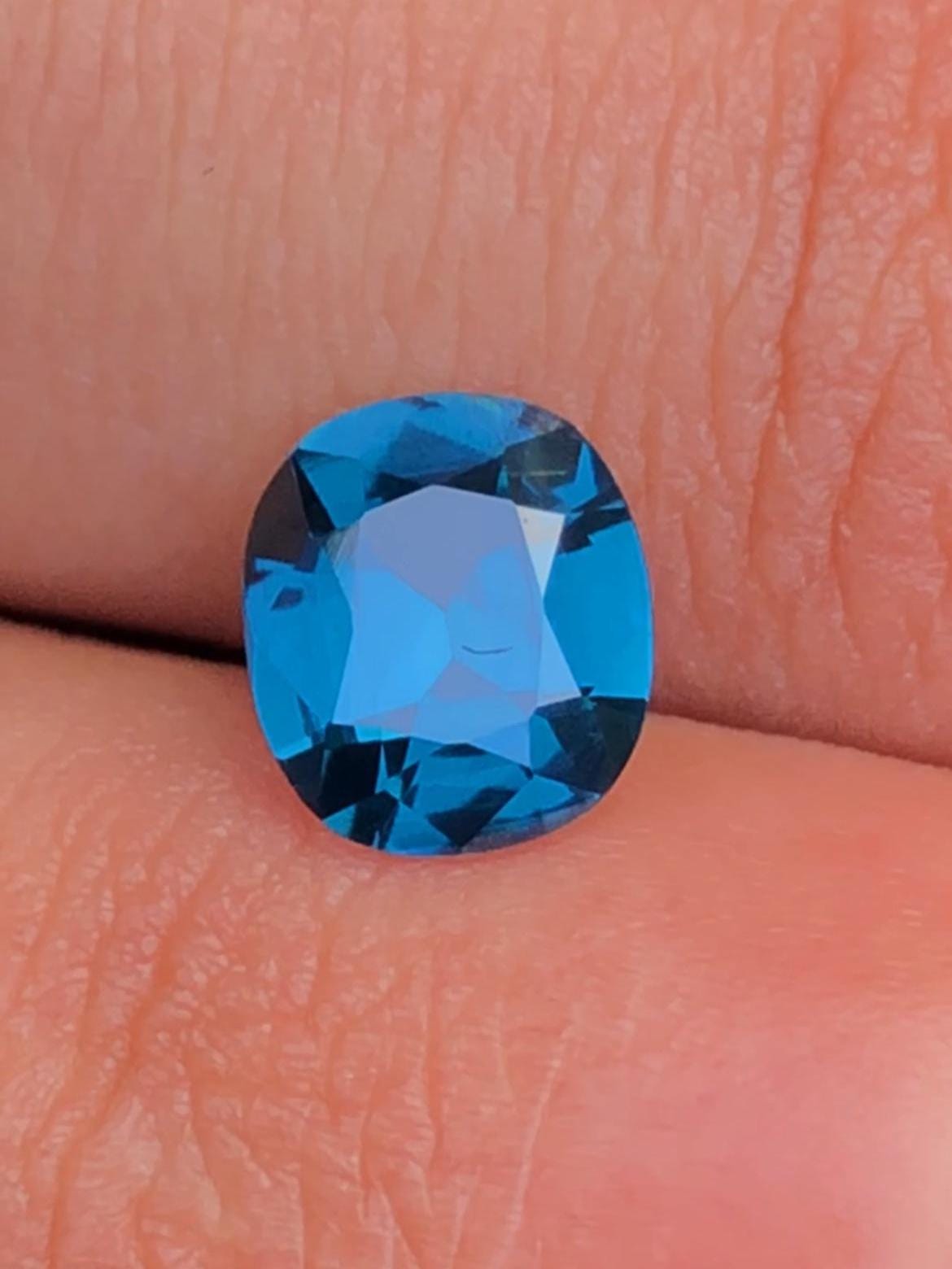 Cobalt Spinel 1.49ct Cushion Cut Tanzanian – Vivid Blue Certified Gemstone