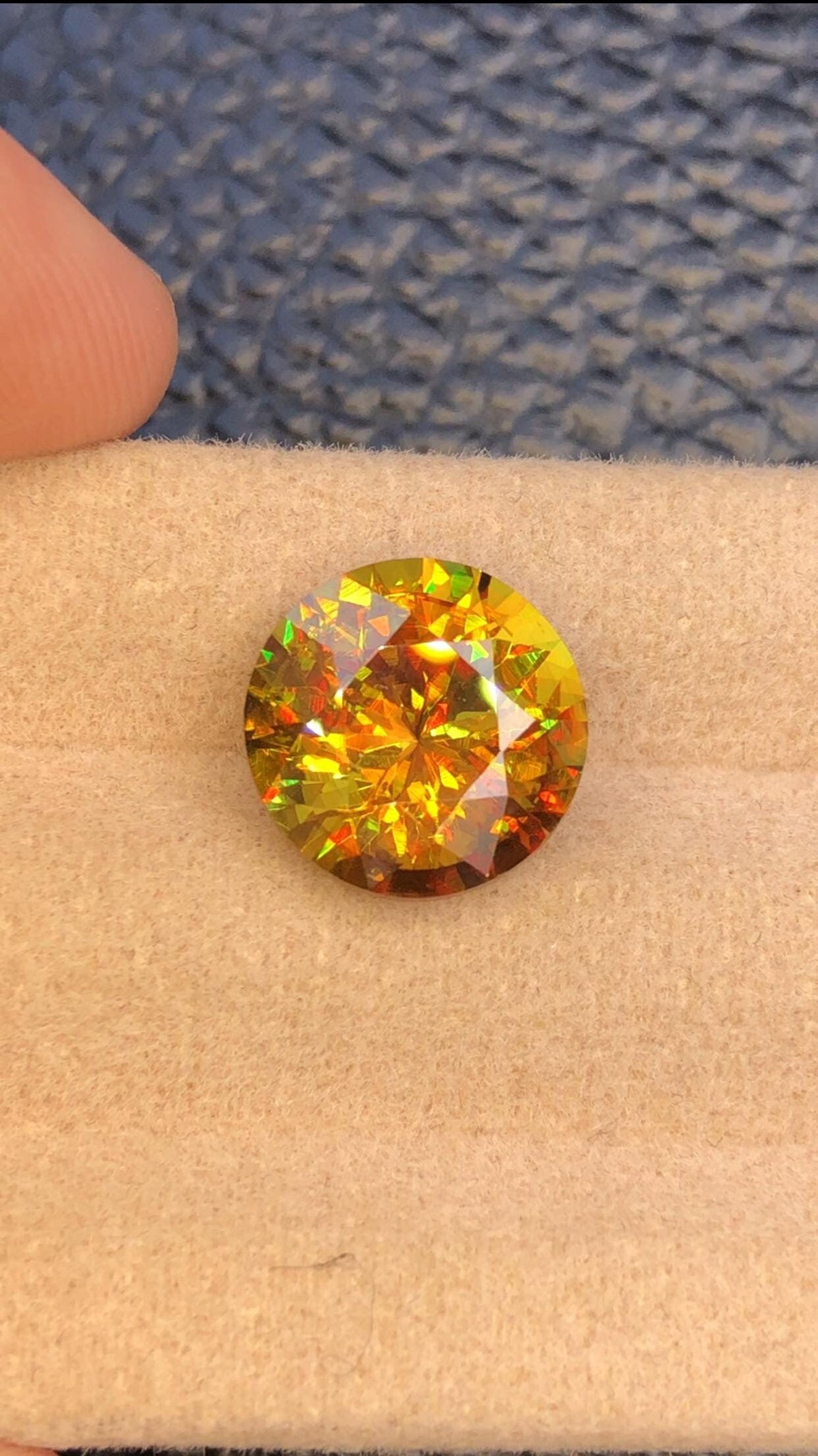 5.15 Carat Natural Nugget Orange Sphene Gemstone