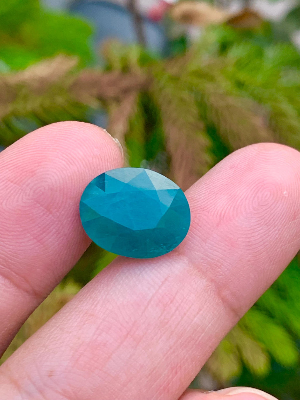 Grandidierite Cabochon: 9.30 CT Bluish Green Gemstone from Madagascar