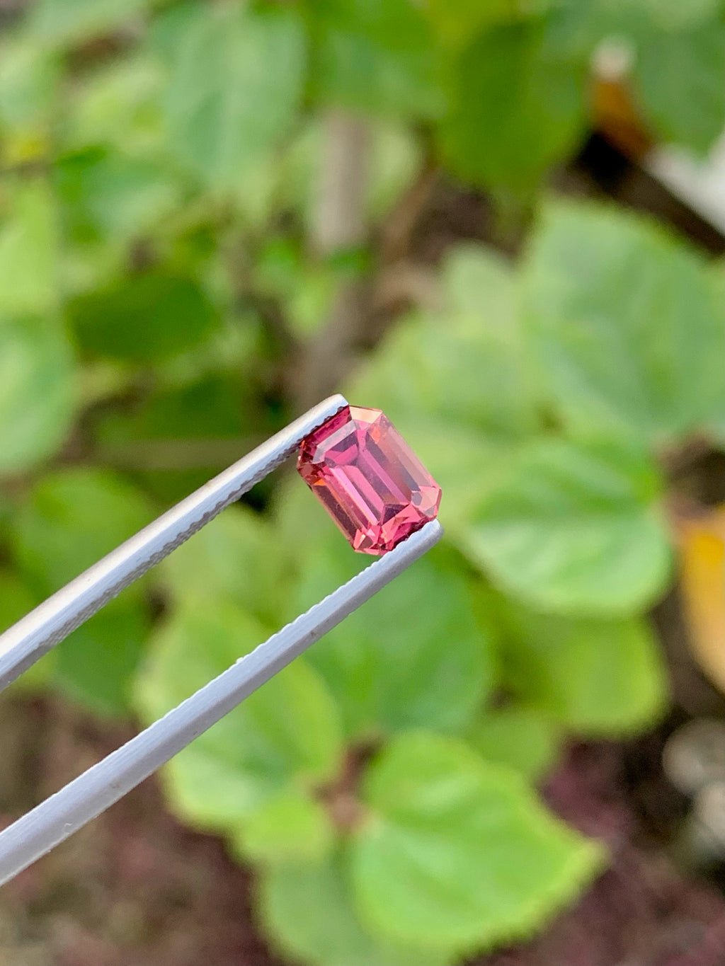 Pink Tourmaline Gemstone: 1.70 CT Emerald Cut, October Birthstone