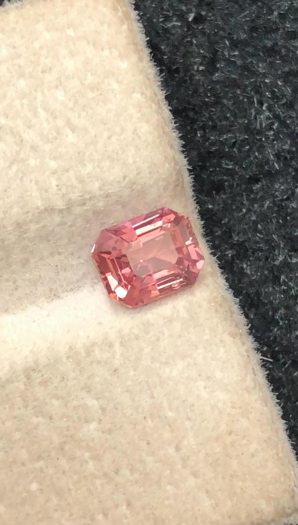 Sunset Padparadscha Sapphire 1.04 ct Fancy Octagonal Cut – From Madagascar With Certificate