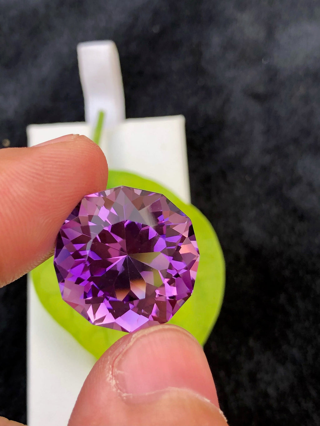 Deep Purple Amethyst Gemstone: Fancy Cut, 20.60 CT Loose Stone