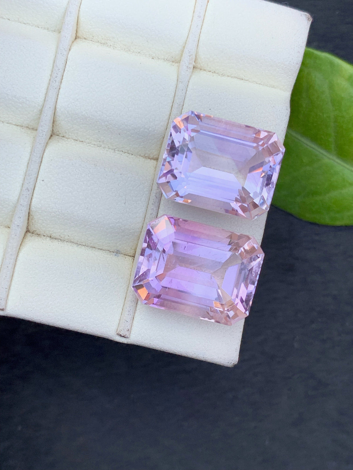 Emerald Cut Purple Amethyst Gemstone: Natural VVS Jewelry Stone (37.80 CTS)