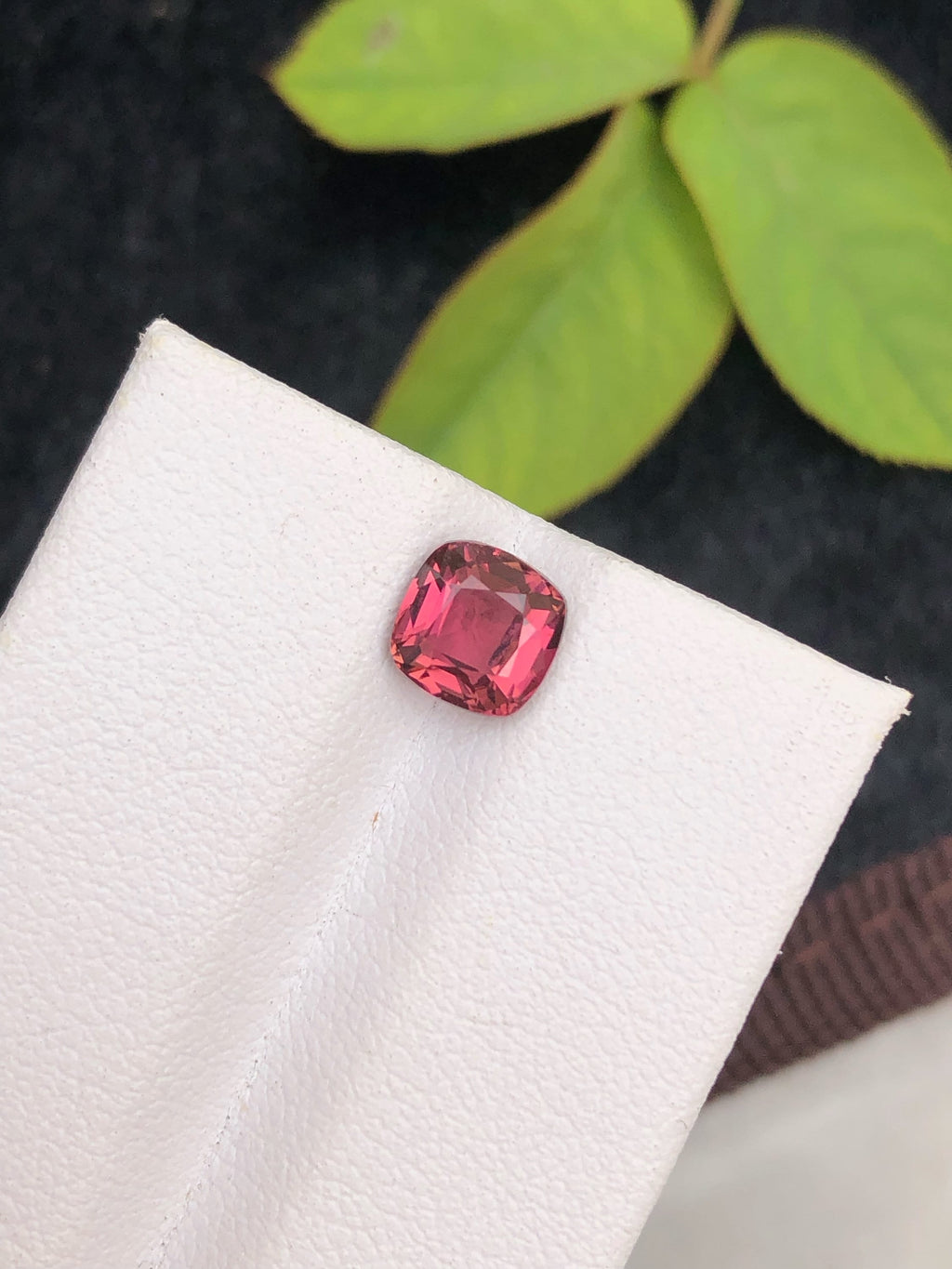 Deep Red Cushion Cut Spinel: Afghanistan Gemstone (1.20 Carat)