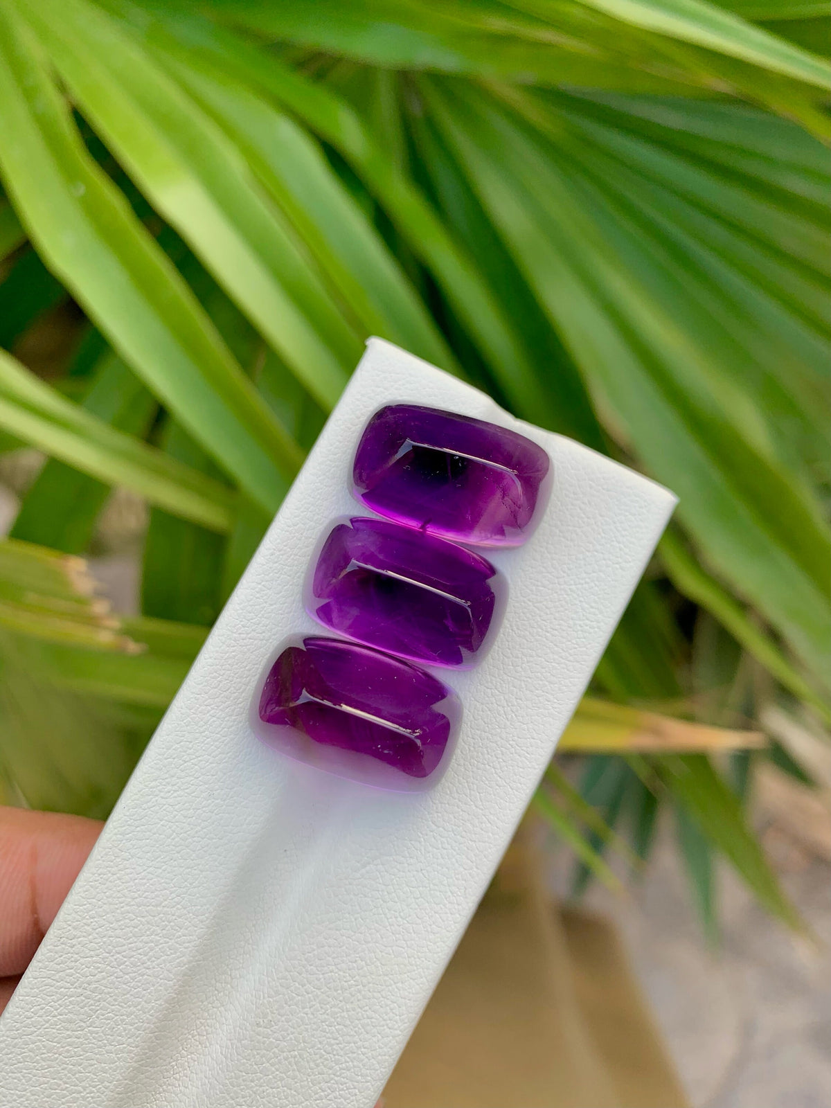 Deep Purple Amethyst Sugarloaf Cabochon Lot: 55.00 Carat Gem