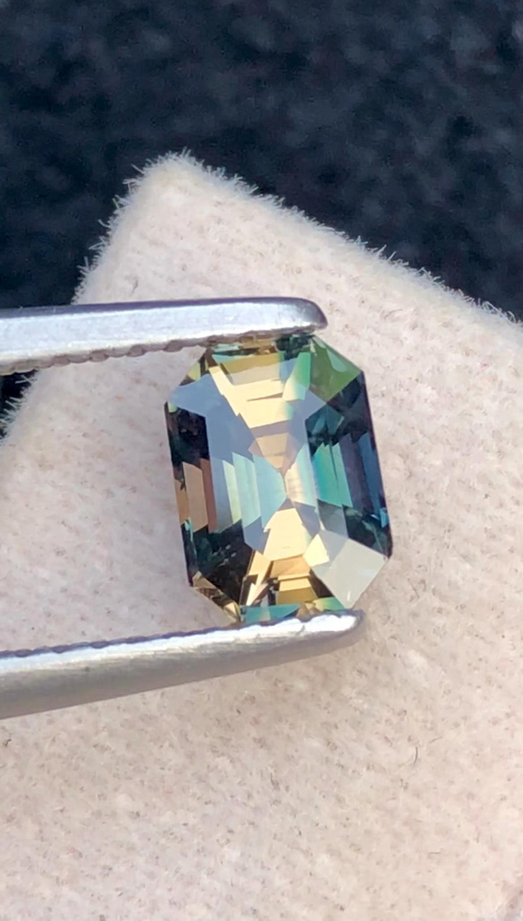 Parti Sapphire 1.17 Carat Octagonal Cut Loose Gem - Sri Lanka Certified